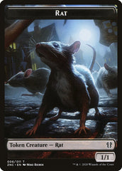 Faerie Rogue // Rat Double-Sided Token [Zendikar Rising Commander Tokens] | Gate City Games LLC