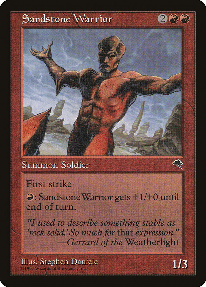 Sandstone Warrior [Tempest] | Gate City Games LLC