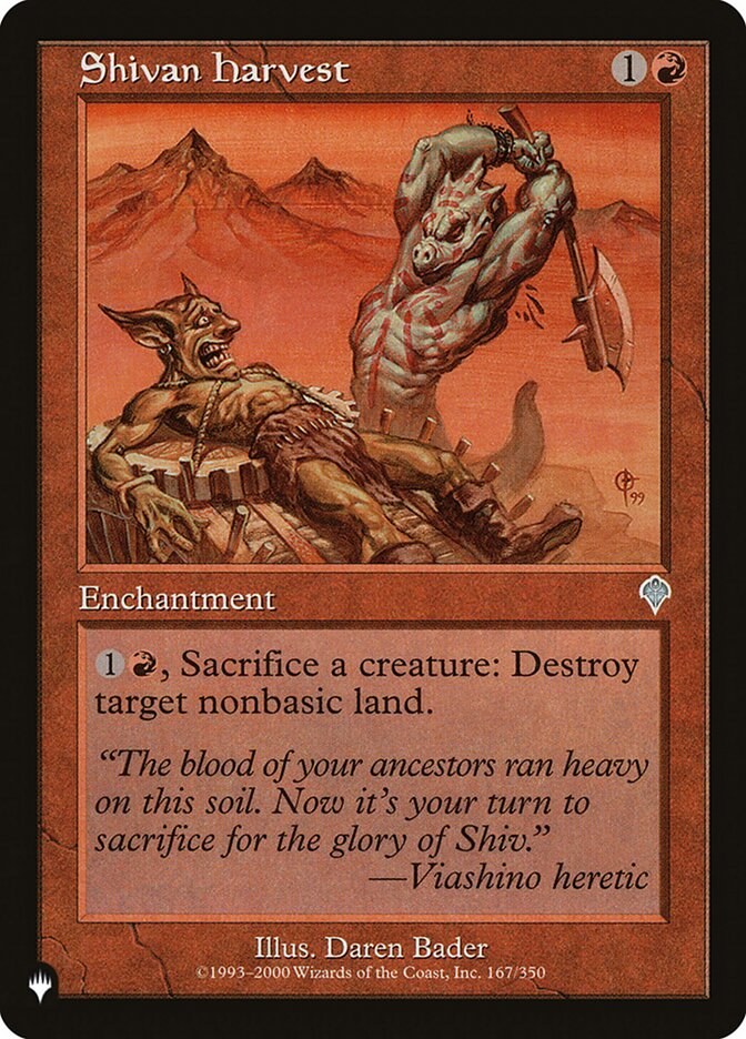 Shivan Harvest [The List] | Gate City Games LLC