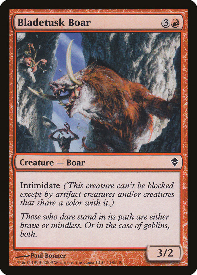 Bladetusk Boar [Zendikar] | Gate City Games LLC