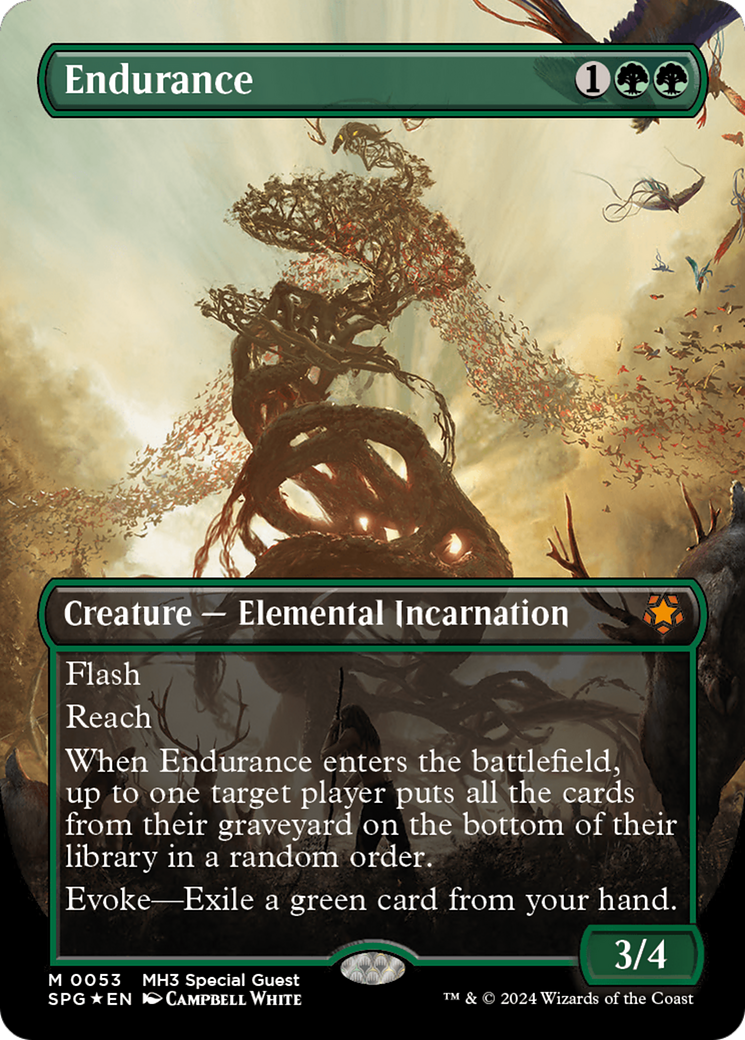 Endurance (Borderless) (Textured Foil) [Modern Horizons 3 Special Guests] | Gate City Games LLC