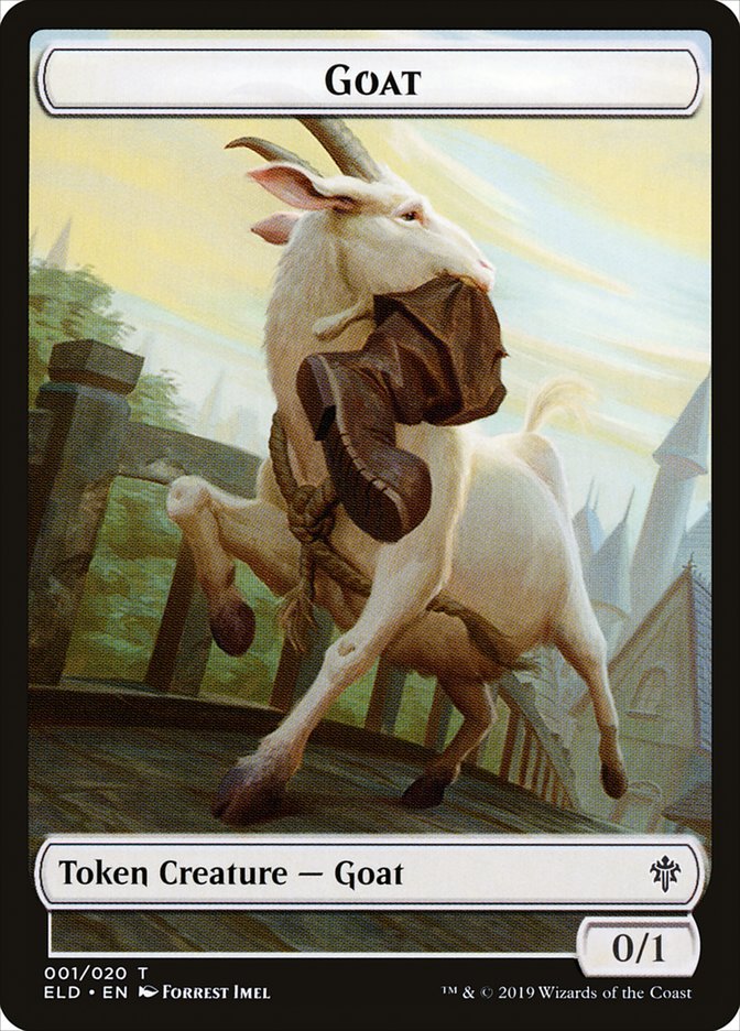 Goat Token [Throne of Eldraine Tokens] | Gate City Games LLC