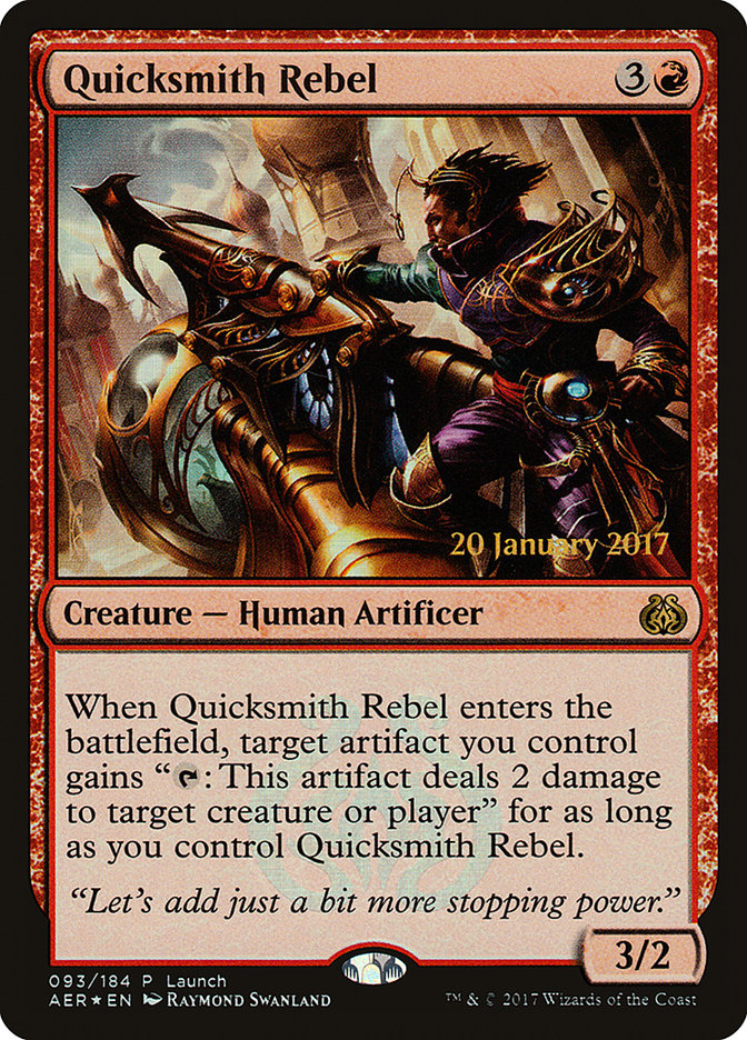 Quicksmith Rebel (Launch) [Aether Revolt Promos] | Gate City Games LLC