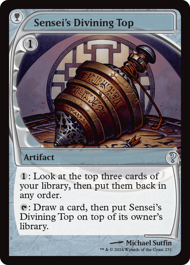 Sensei's Divining Top (Future Sight) [Mystery Booster 2] | Gate City Games LLC