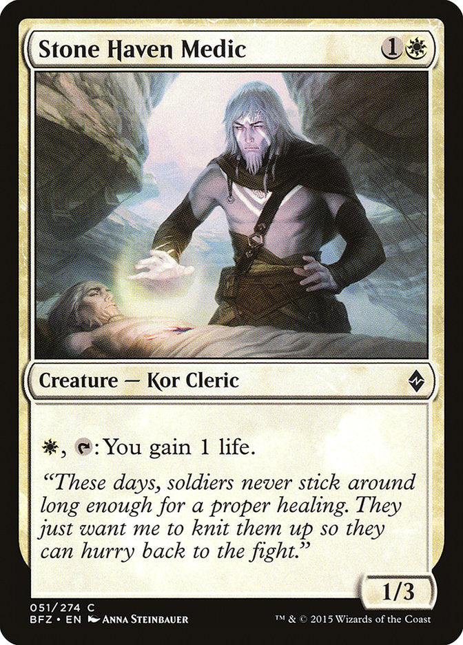 Stone Haven Medic [Battle for Zendikar] | Gate City Games LLC