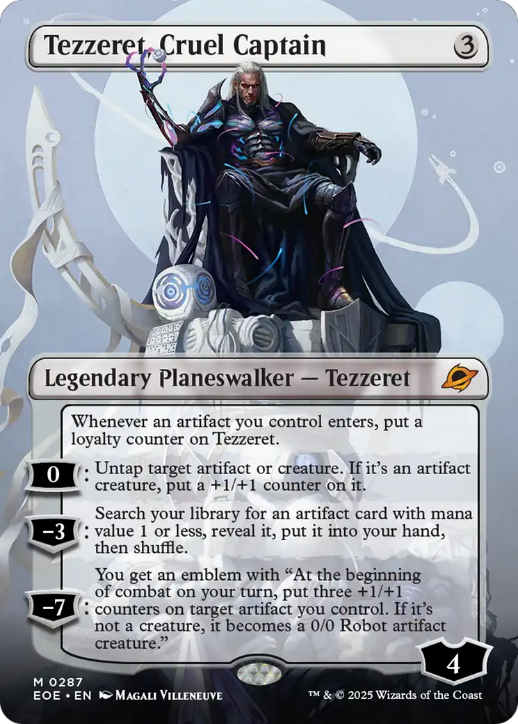 Tezzeret, Cruel Captain (Borderless) [Edge of Eternities] | Gate City Games LLC