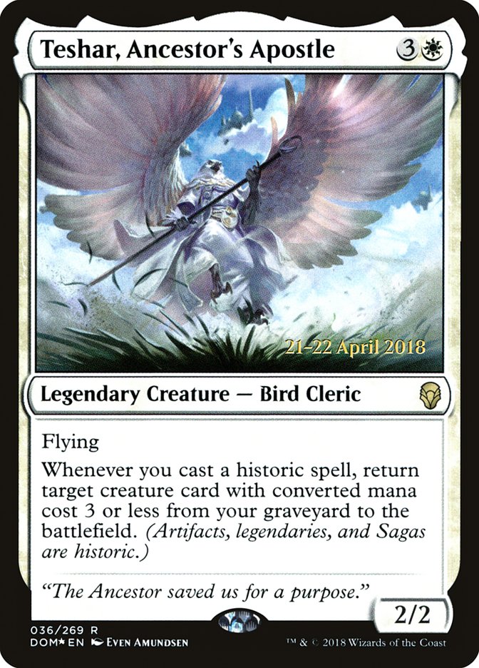 Teshar, Ancestor's Apostle [Dominaria Prerelease Promos] | Gate City Games LLC