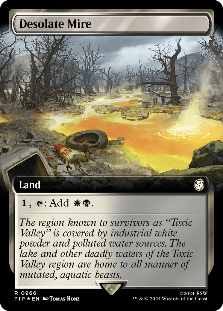 Desolate Mire (Extended Art) (Surge Foil) [Fallout] | Gate City Games LLC