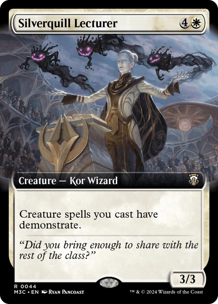 Silverquill Lecturer (Extended Art) (Ripple Foil) [Modern Horizons 3 Commander] | Gate City Games LLC