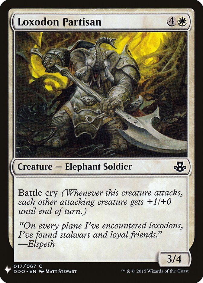 Loxodon Partisan [Mystery Booster] | Gate City Games LLC