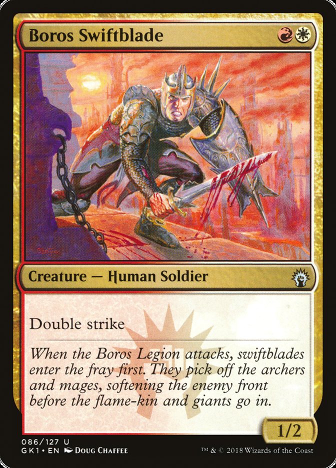 Boros Swiftblade [Guilds of Ravnica Guild Kit] | Gate City Games LLC