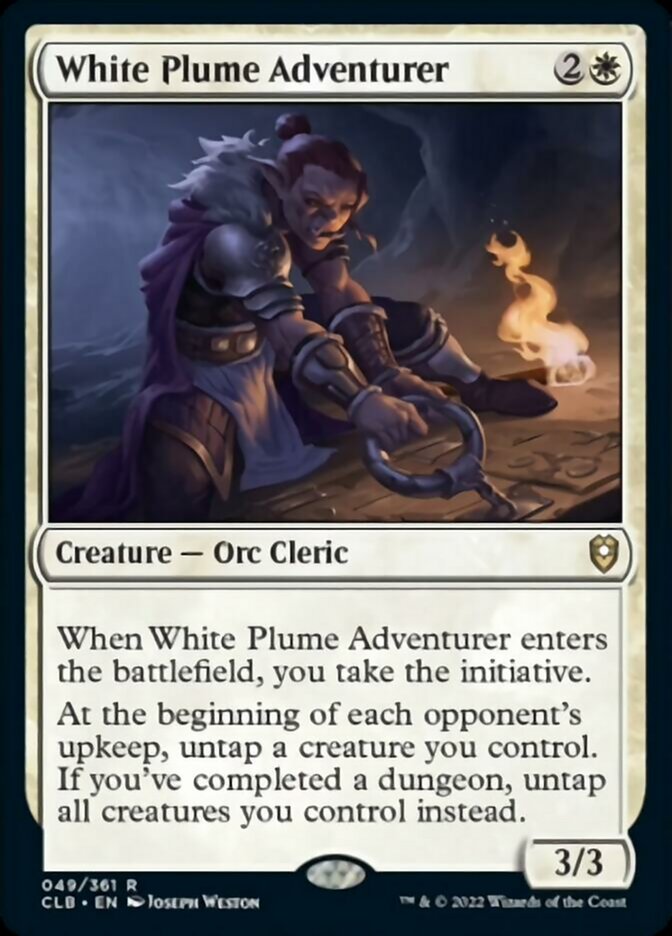 White Plume Adventurer [Commander Legends: Battle for Baldur's Gate] | Gate City Games LLC