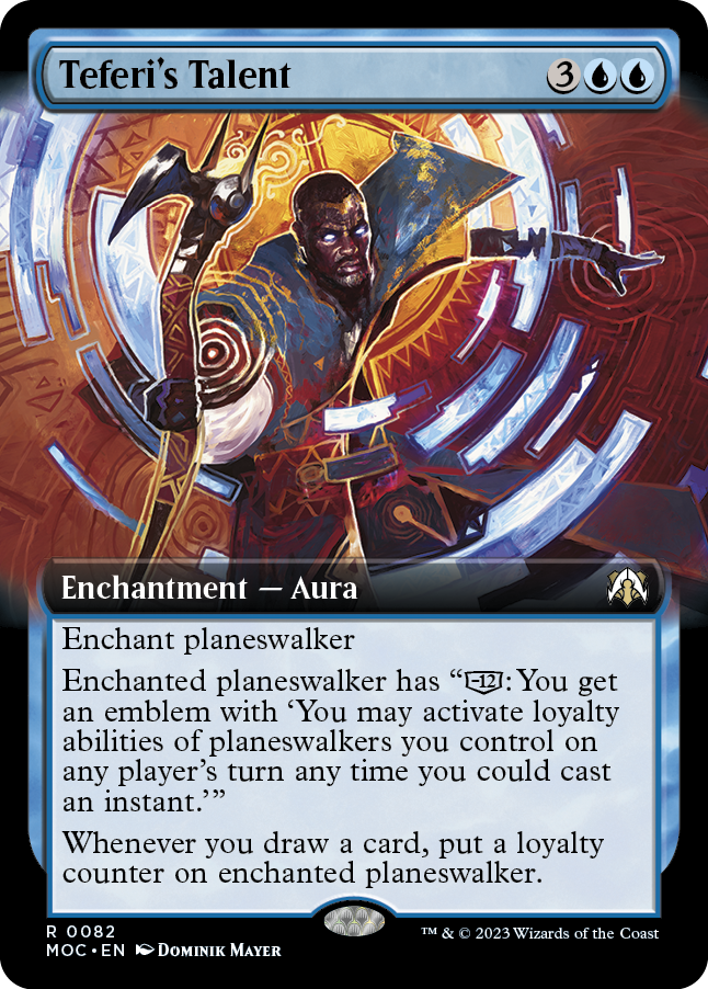 Teferi's Talent (Extended Art) [March of the Machine Commander] | Gate City Games LLC