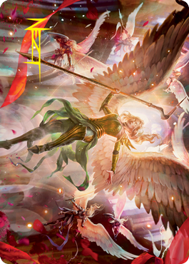 Sigarda's Summons Art Card (Gold-Stamped Signature) [Innistrad: Crimson Vow Art Series] | Gate City Games LLC