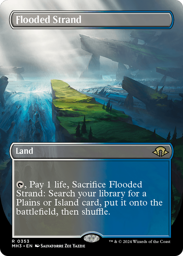 Flooded Strand (Borderless) [Modern Horizons 3] | Gate City Games LLC