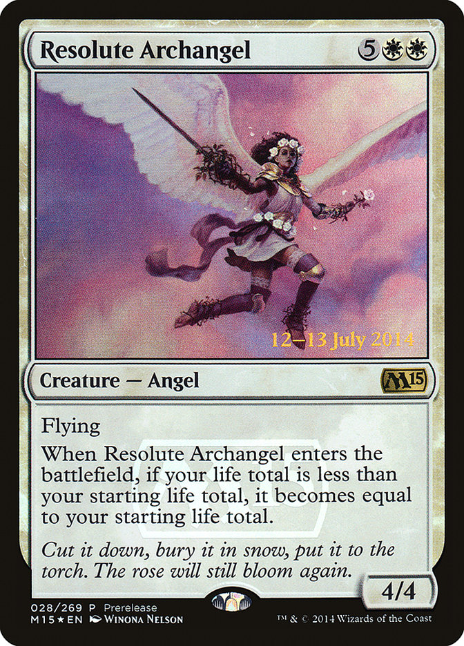 Resolute Archangel [Magic 2015 Prerelease Promos] | Gate City Games LLC