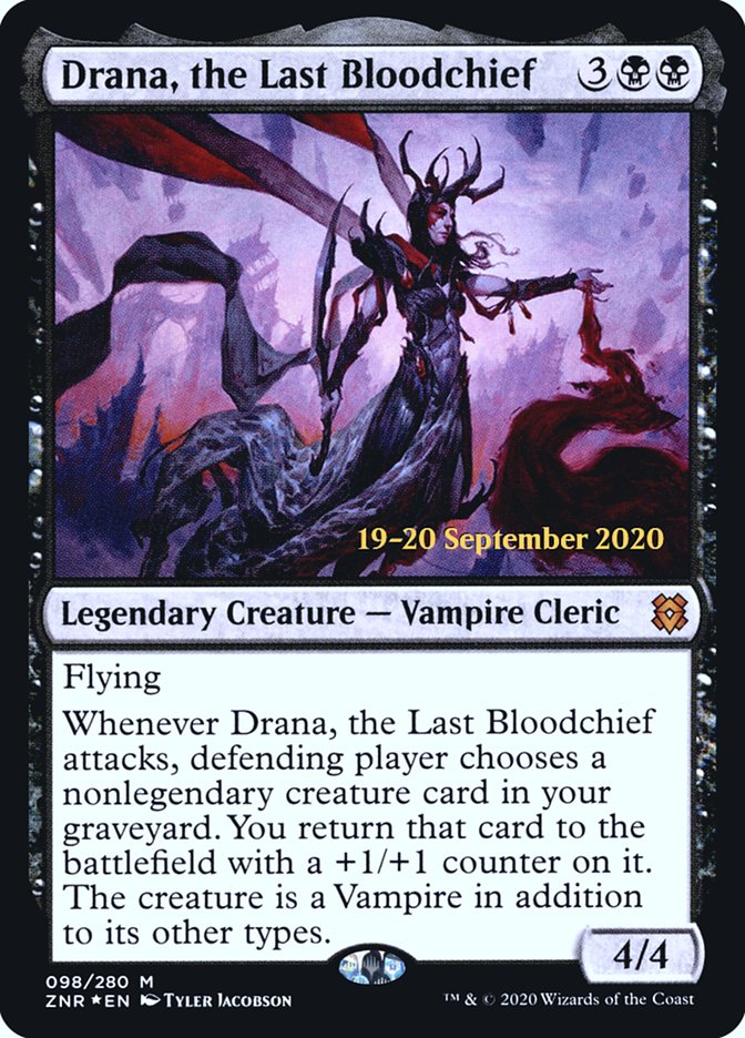 Drana, the Last Bloodchief [Zendikar Rising Prerelease Promos] | Gate City Games LLC