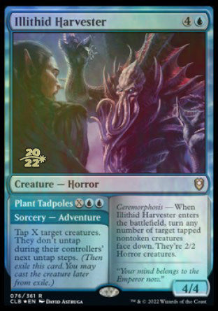 Illithid Harvester // Plant Tadpoles [Commander Legends: Battle for Baldur's Gate Prerelease Promos] | Gate City Games LLC
