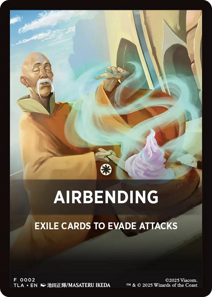 Airbending Theme Card [Avatar: The Last Airbender Tokens] | Gate City Games LLC
