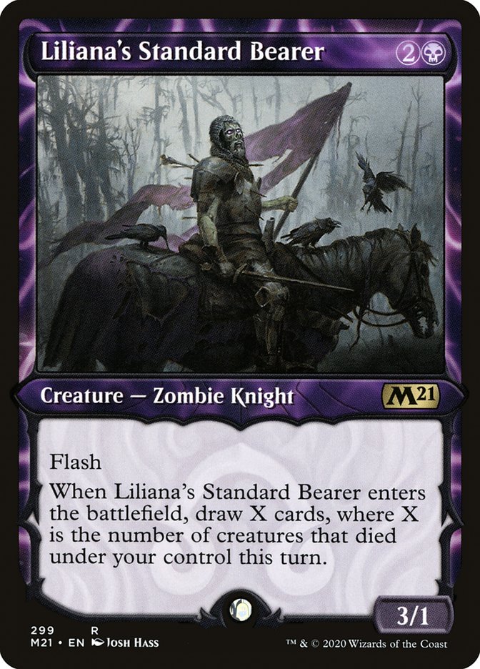 Liliana's Standard Bearer (Showcase) [Core Set 2021] | Gate City Games LLC