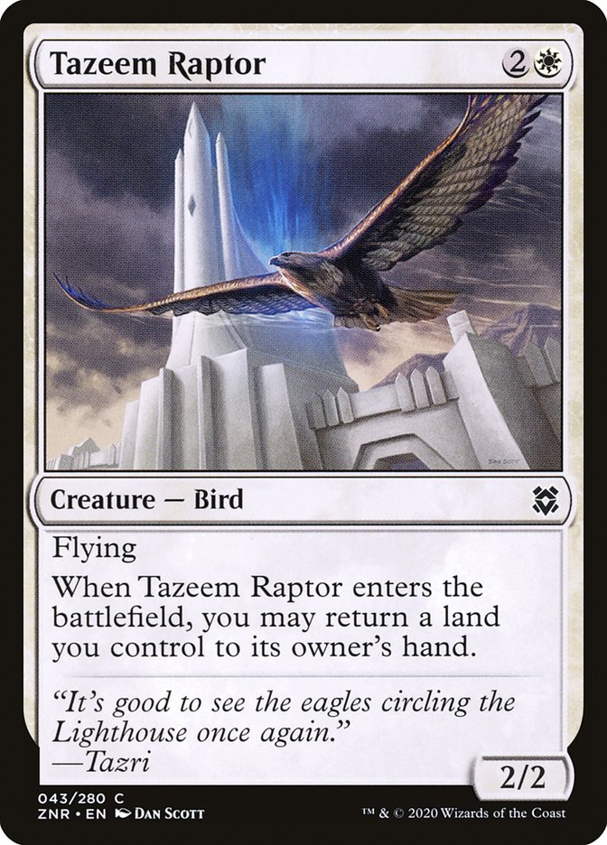 Tazeem Raptor [Zendikar Rising] | Gate City Games LLC