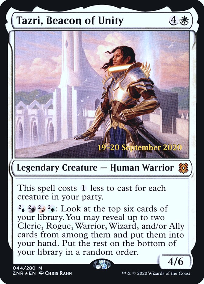 Tazri, Beacon of Unity [Zendikar Rising Prerelease Promos] | Gate City Games LLC