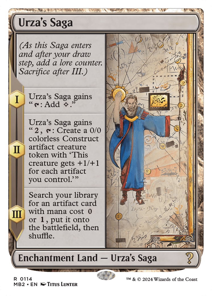 Urza's Saga (White Border) [Mystery Booster 2] | Gate City Games LLC