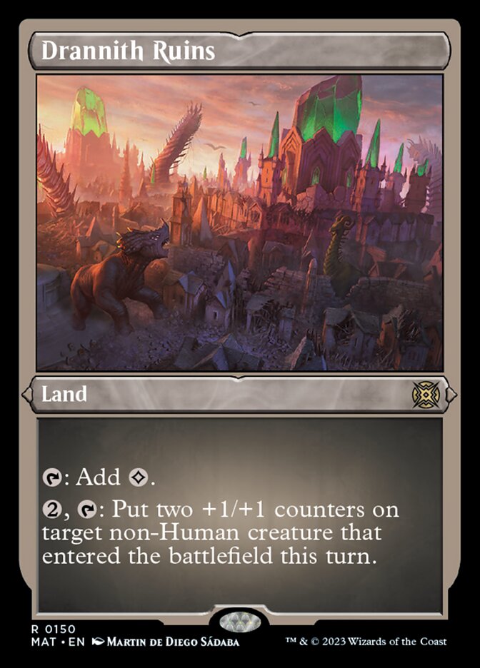 Drannith Ruins (Foil Etched) [March of the Machine: The Aftermath] | Gate City Games LLC