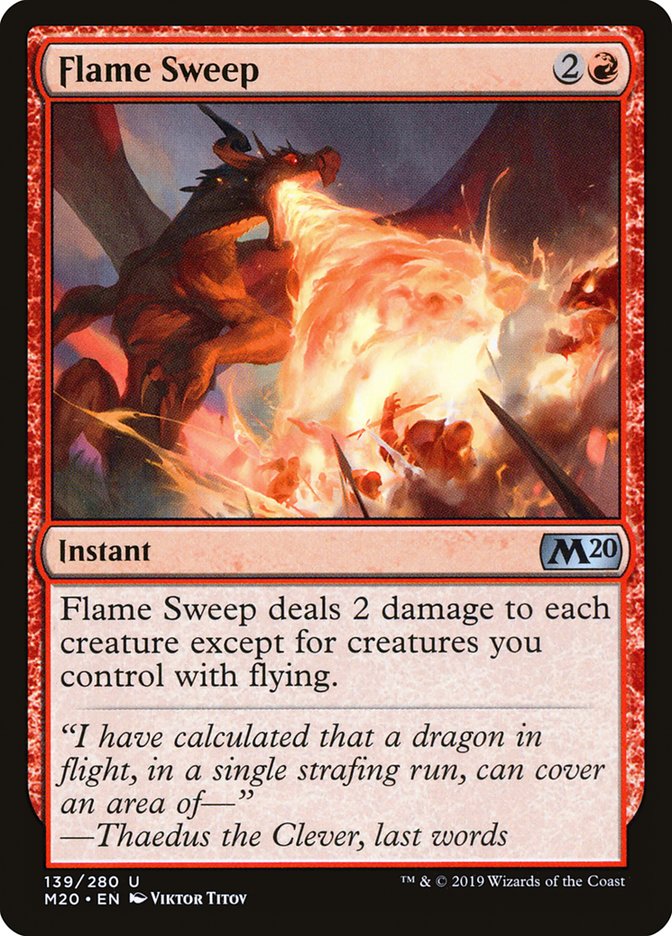 Flame Sweep [Core Set 2020] | Gate City Games LLC