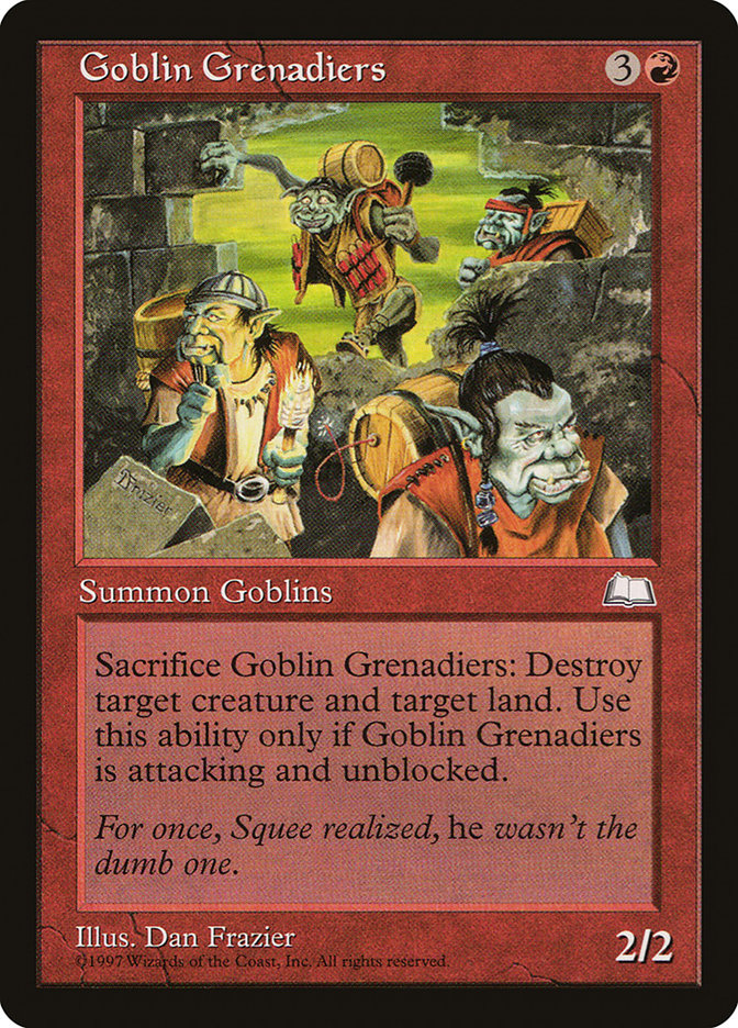 Goblin Grenadiers [Weatherlight] | Gate City Games LLC