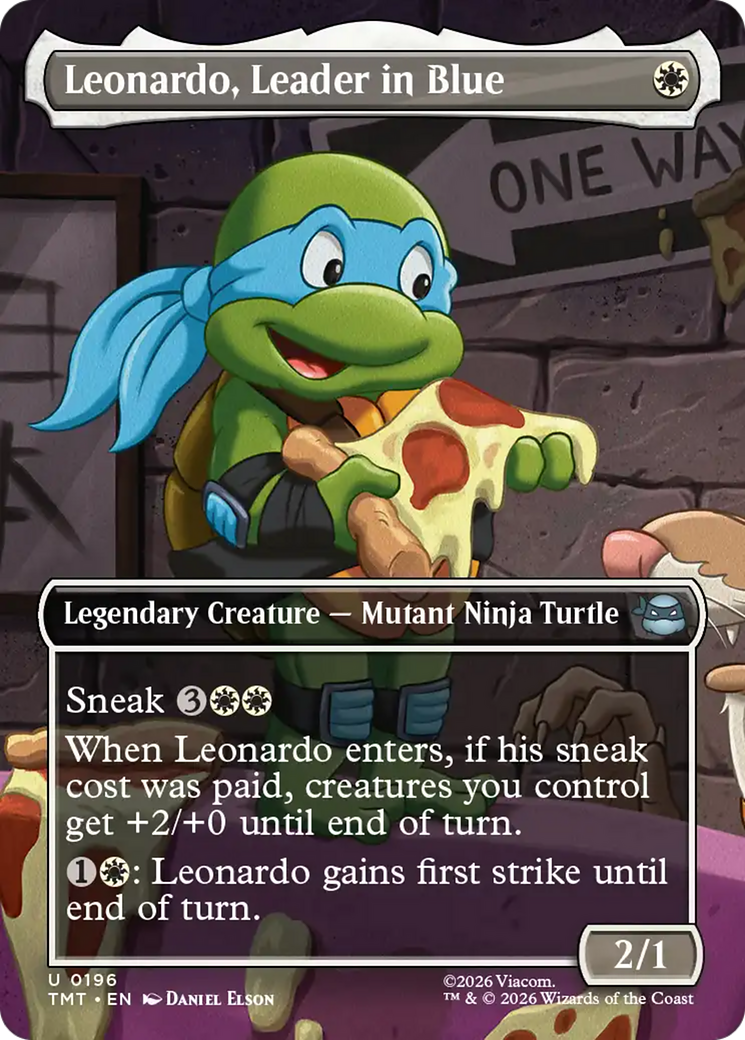 Leonardo, Leader in Blue (Borderless) [Teenage Mutant Ninja Turtles] | Gate City Games LLC