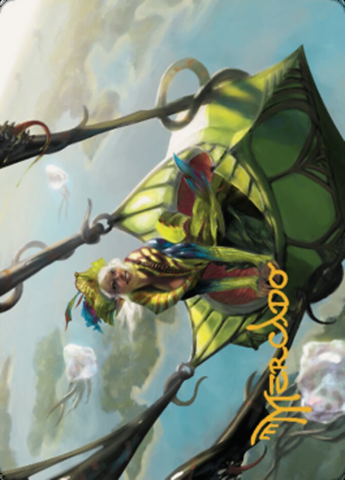 Nael, Avizoa Aeronaut Art Card (Gold-Stamped Signature) [Dominaria United Art Series] | Gate City Games LLC