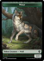 Goat // Wolf (032) Double-Sided Token [Bloomburrow Commander Tokens] | Gate City Games LLC