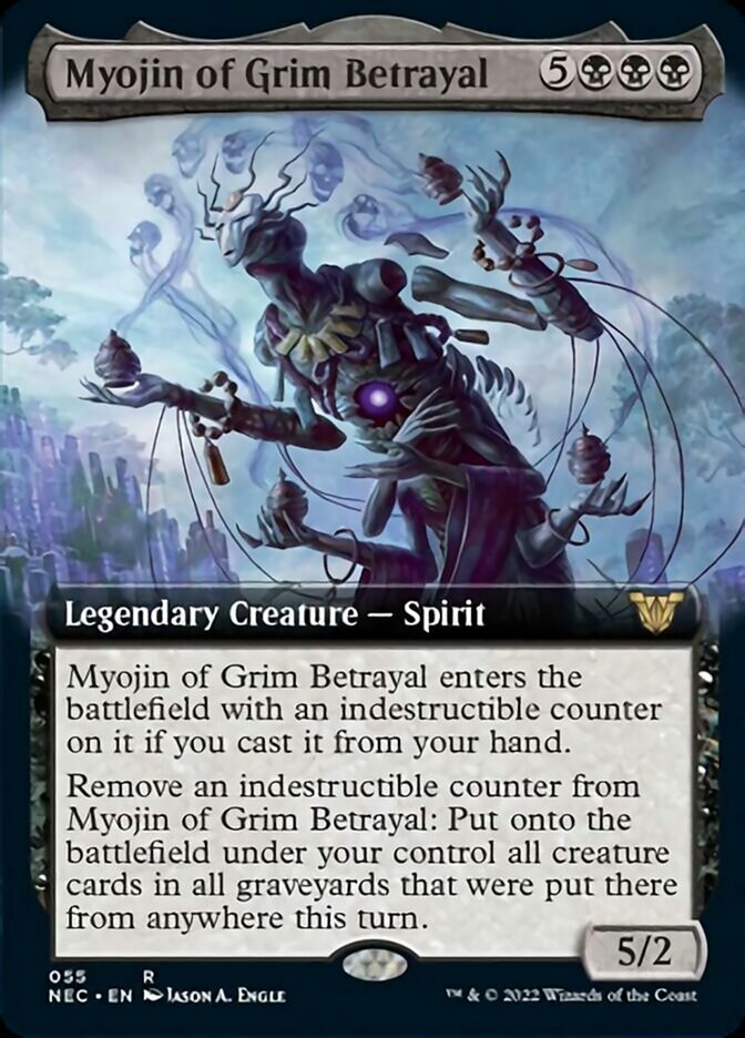 Myojin of Grim Betrayal (Extended Art) [Kamigawa: Neon Dynasty Commander] | Gate City Games LLC