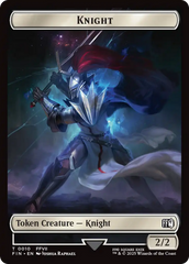 Hero (0002) // Knight Double-Sided Token [FINAL FANTASY Tokens] | Gate City Games LLC