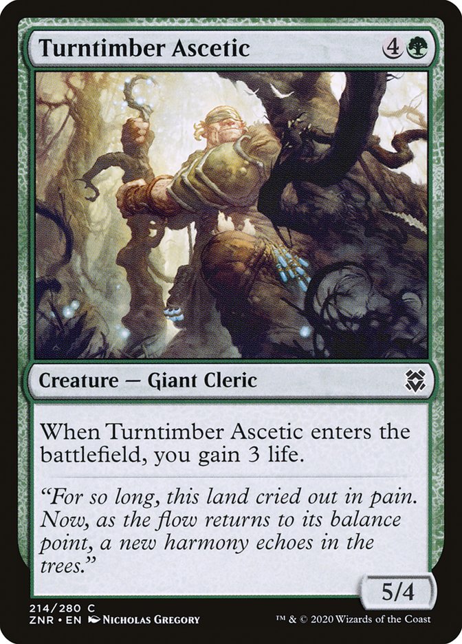 Turntimber Ascetic [Zendikar Rising] | Gate City Games LLC