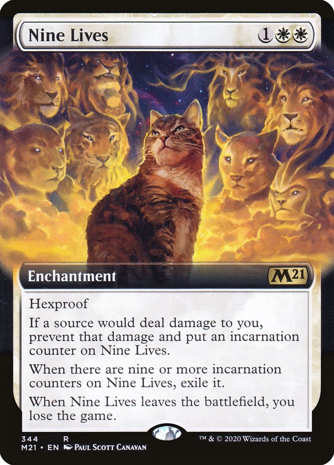 Nine Lives (Extended Art) [Core Set 2021] | Gate City Games LLC