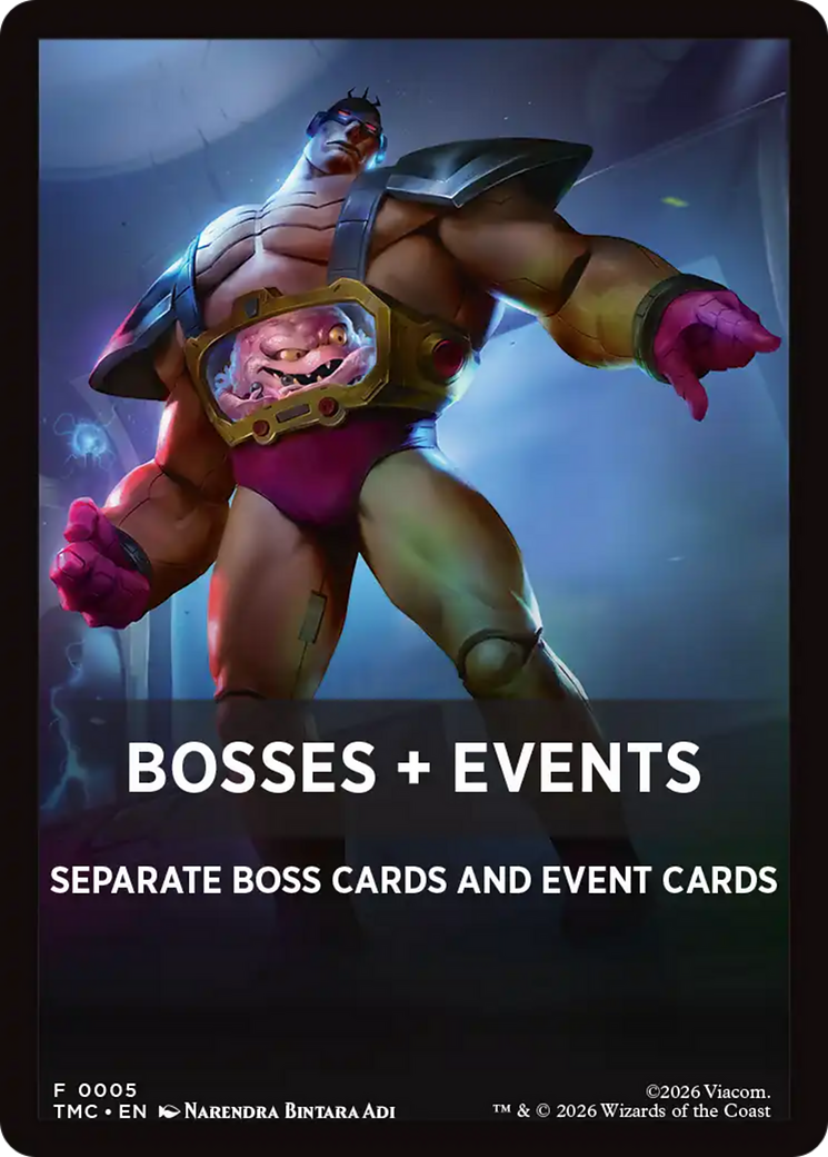 Bosses + Events [Teenage Mutant Ninja Turtles Commander Tokens] | Gate City Games LLC