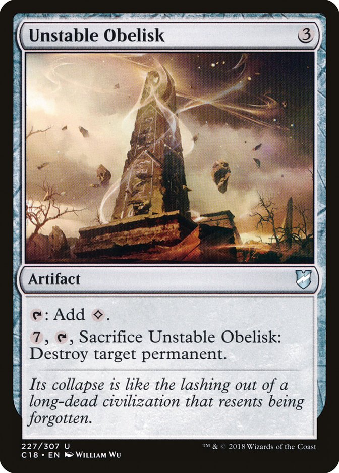 Unstable Obelisk [Commander 2018] | Gate City Games LLC