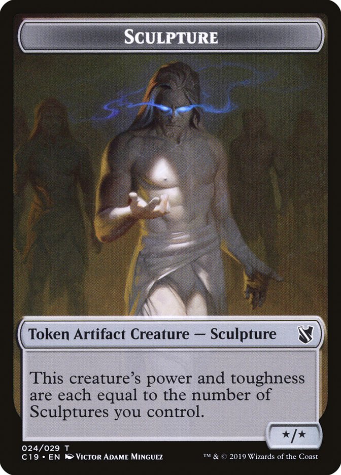 Bird (001) // Sculpture Double-Sided Token [Commander 2019 Tokens] | Gate City Games LLC