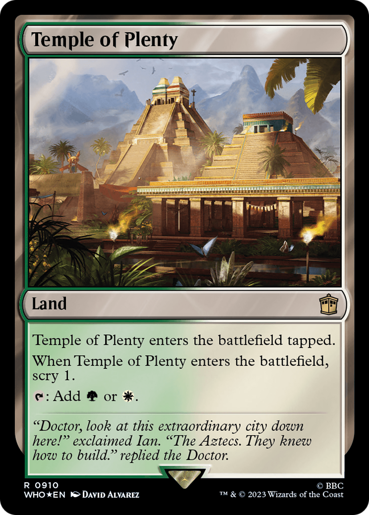 Temple of Plenty (Surge Foil) [Doctor Who] | Gate City Games LLC