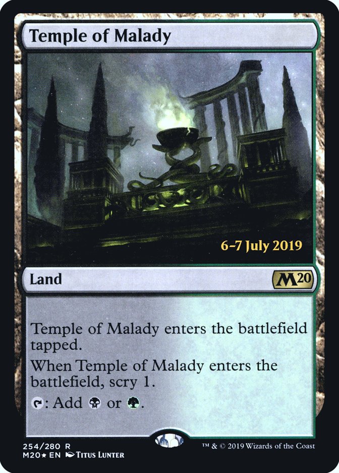 Temple of Malady [Core Set 2020 Prerelease Promos] | Gate City Games LLC