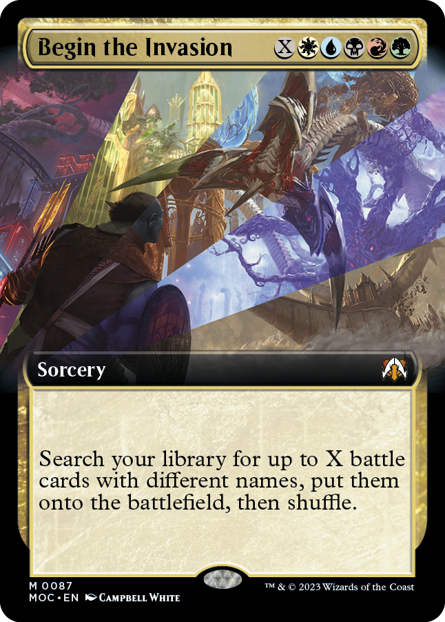 Begin the Invasion (Extended Art) [March of the Machine Commander] | Gate City Games LLC