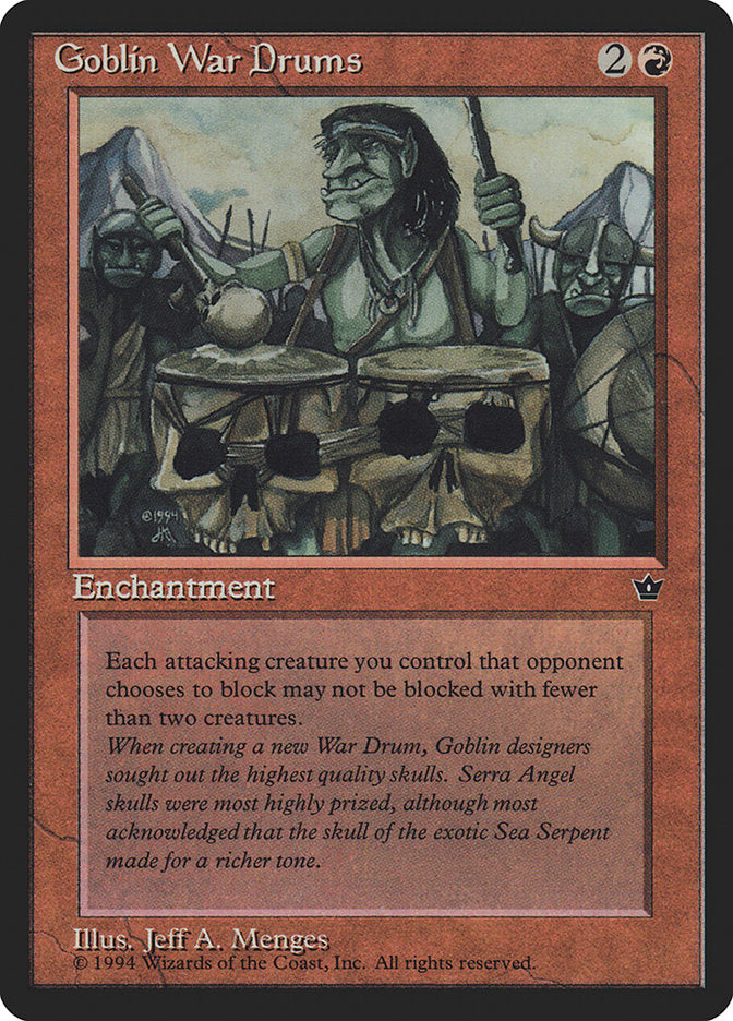 Goblin War Drums (Jeff A. Menges) [Fallen Empires] | Gate City Games LLC