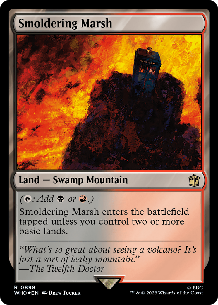 Smoldering Marsh (Surge Foil) [Doctor Who] | Gate City Games LLC