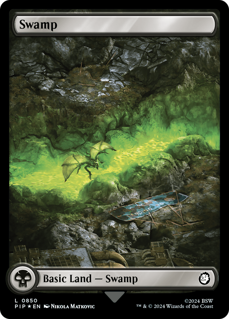 Swamp (0850) (Surge Foil) [Fallout] | Gate City Games LLC