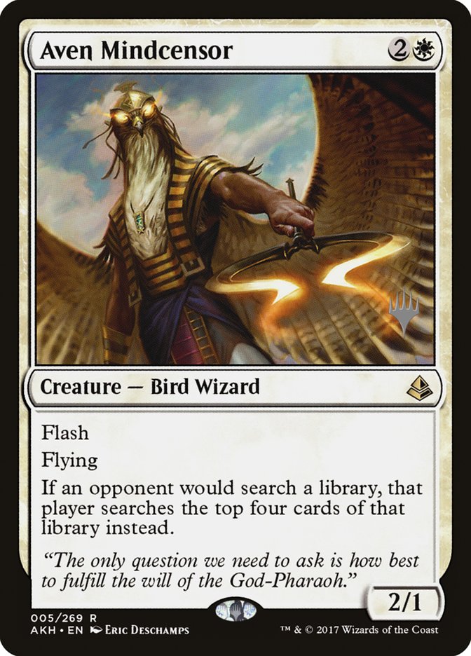 Aven Mindcensor (Promo Pack) [Amonkhet Promos] | Gate City Games LLC