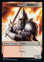 Soldier (33) // Devil Double-Sided Token [Streets of New Capenna Commander Tokens] | Gate City Games LLC