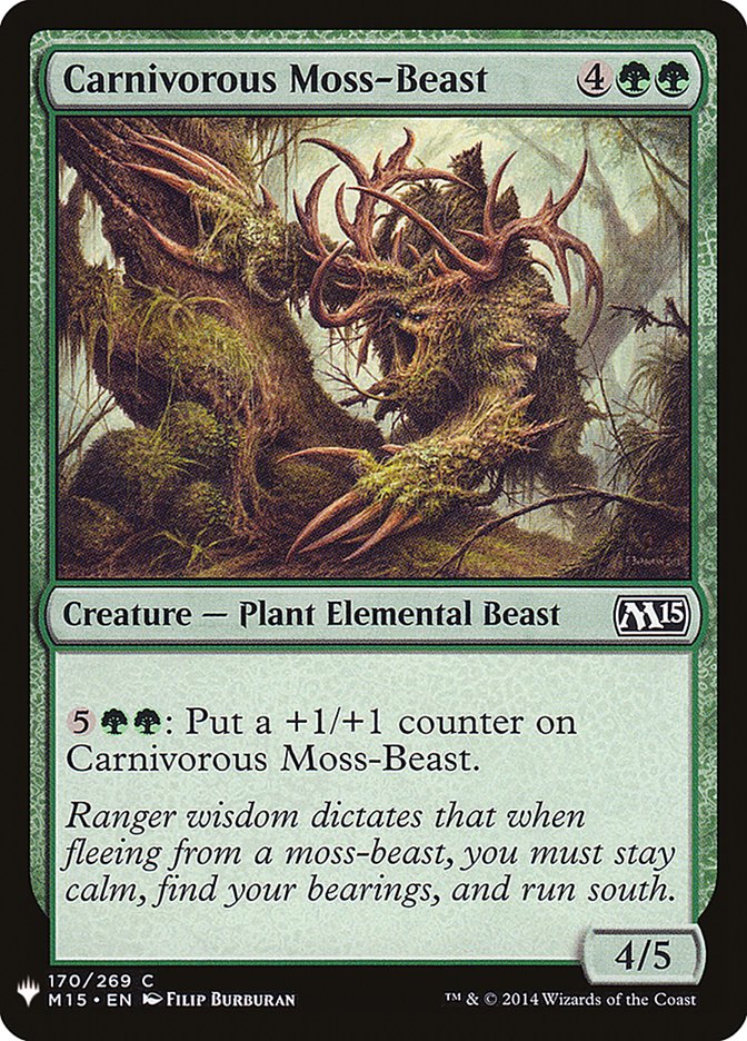 Carnivorous Moss-Beast [Mystery Booster] | Gate City Games LLC