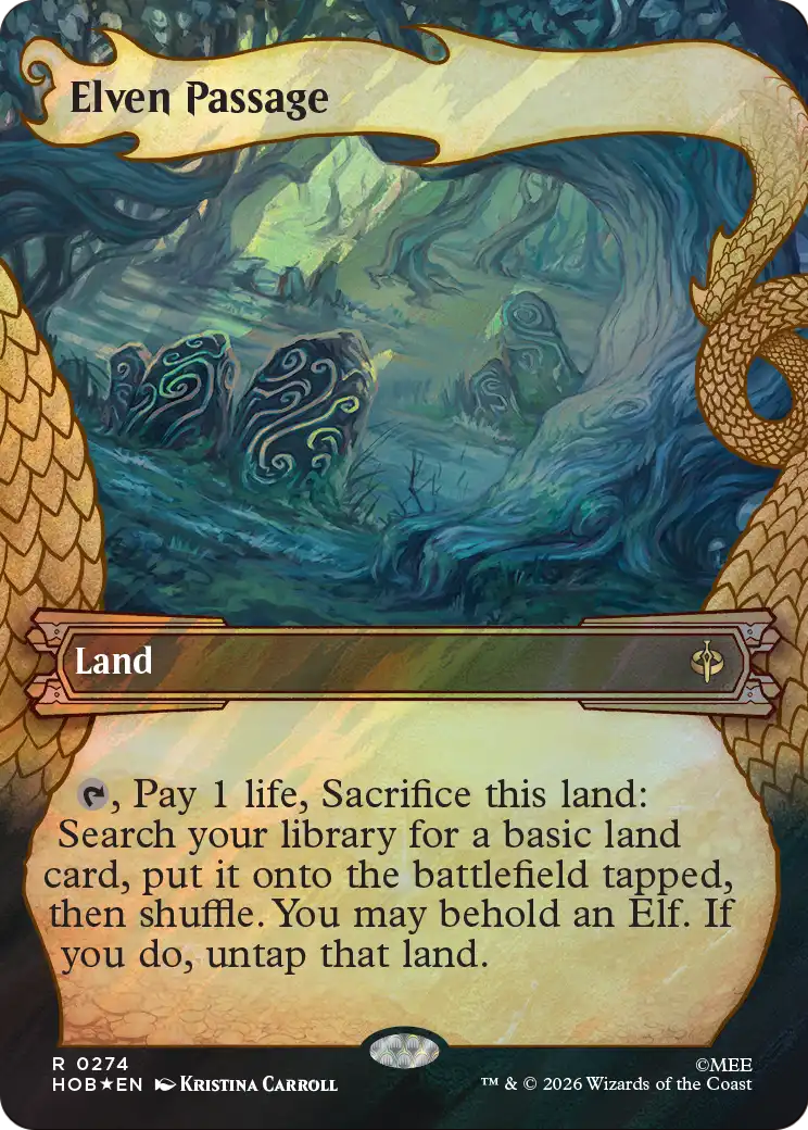 Elven Passage (Showcase) (Surge Foil) [The Hobbit] | Gate City Games LLC